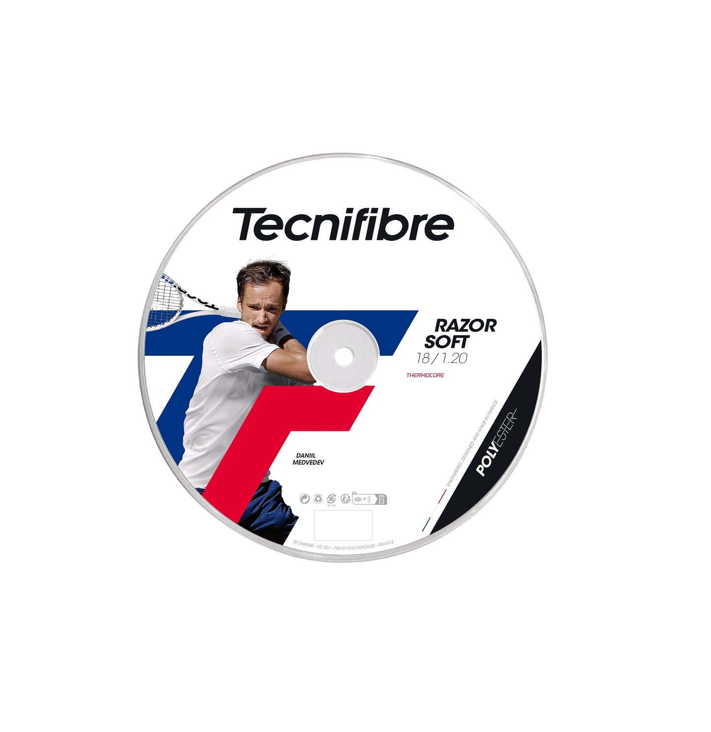 Razor Soft 1.20 mm Tennis String 200 m Reel Carbon