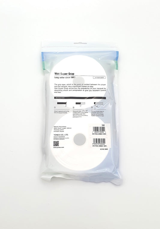 Yonex Wet Super Grap Overgrip 30er Pack Weiss