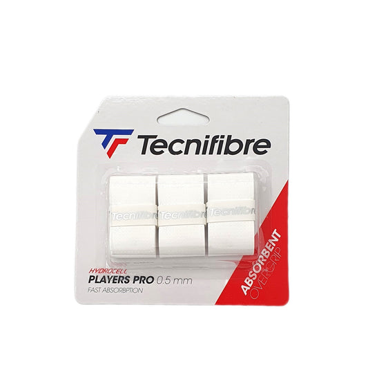 Tecnifibre Players Pro Overgrip 3er Pack Weiss