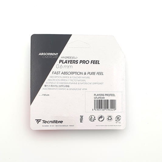 Tecnifibre Players Pro Feel Overgrip 3er Pack Weiss