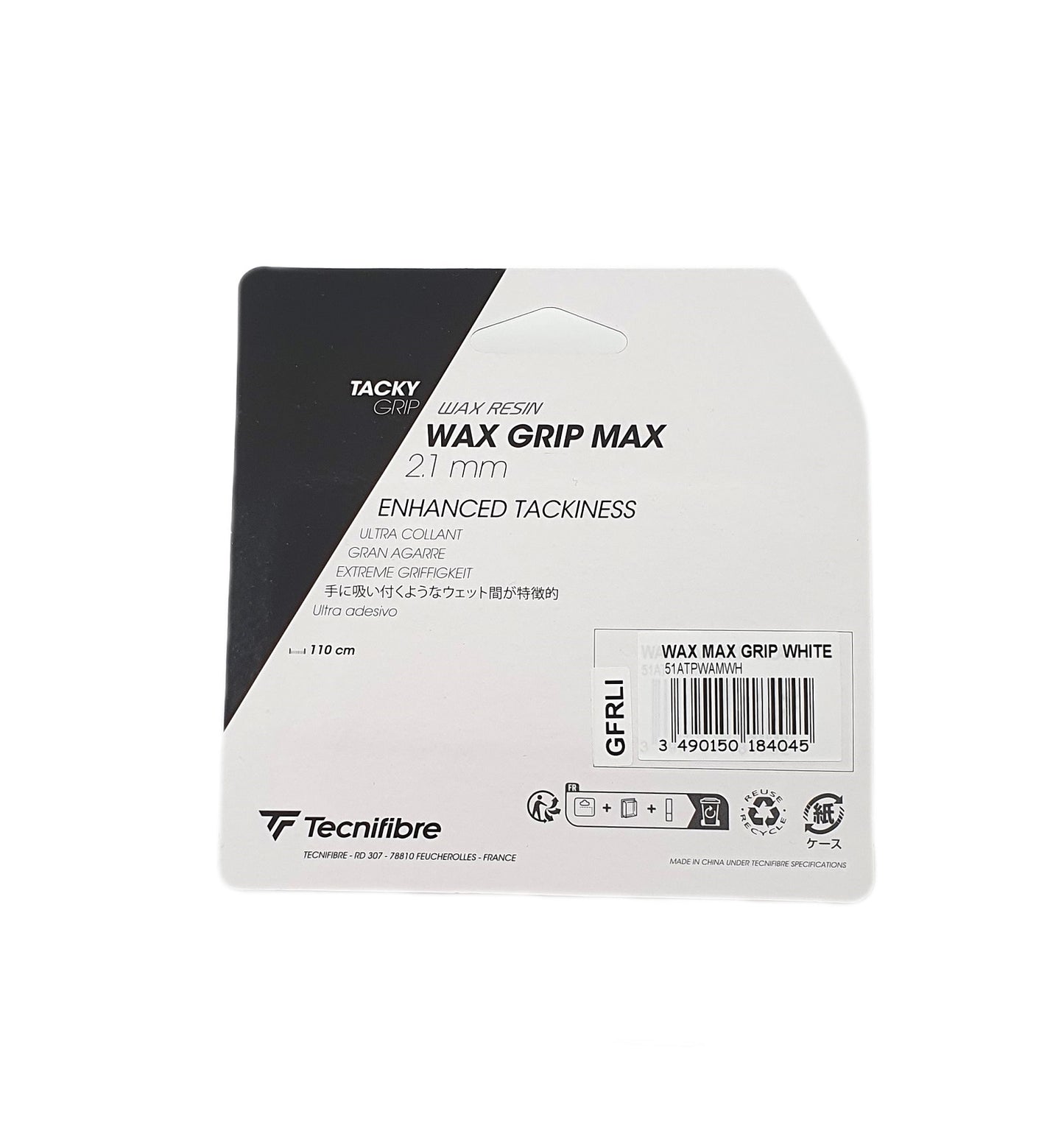Tecnifibre Wax Grip Max Basisgrip Weiss
