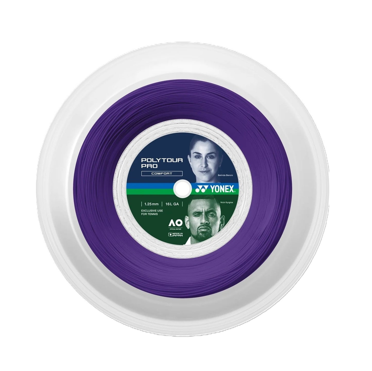 Yonex Poly Tour Pro 1,25 mm Tennissaite 200 m Rolle Midnight Purple