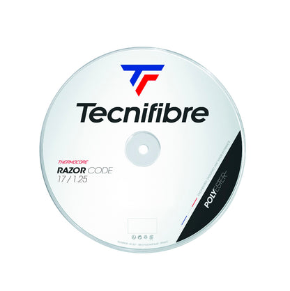 Tecnifibre Razor Code 1,25 mm Tennissaite 200 m Rolle Weiss