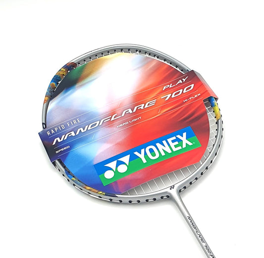 Nanoflare 700 Play Badminton Racket Silver Sky Blue