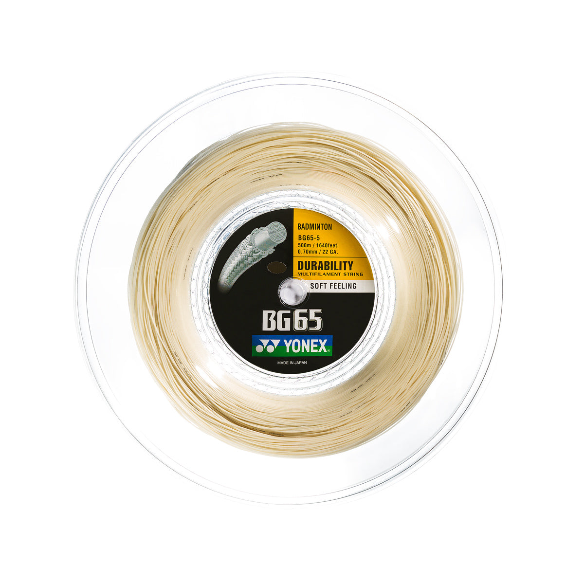 BG65 Badminton String 500 m Reel Amber