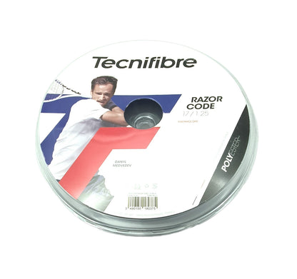 Tecnifibre Razor Code 1,25 mm Tennissaite 200 m Rolle Blau