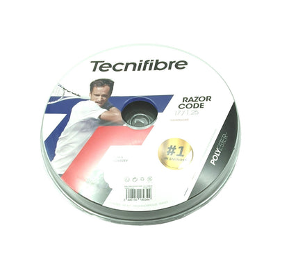 Tecnifibre Razor Code 1,25 mm Tennissaite 200 m Rolle Schwarz