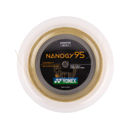 Yonex Nanogy 95 Badmintonsaite 200 m Rolle Gold