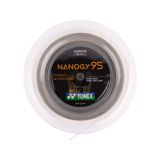 Yonex Nanogy 95 Badmintonsaite 200 m Rolle Silber