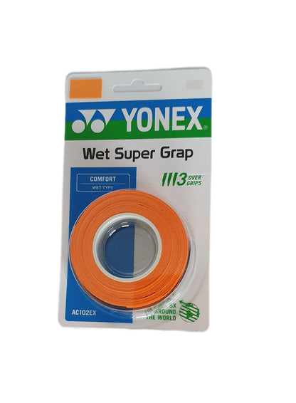 YONEX Wet Super Grap Over Grip (3PCS) Orange