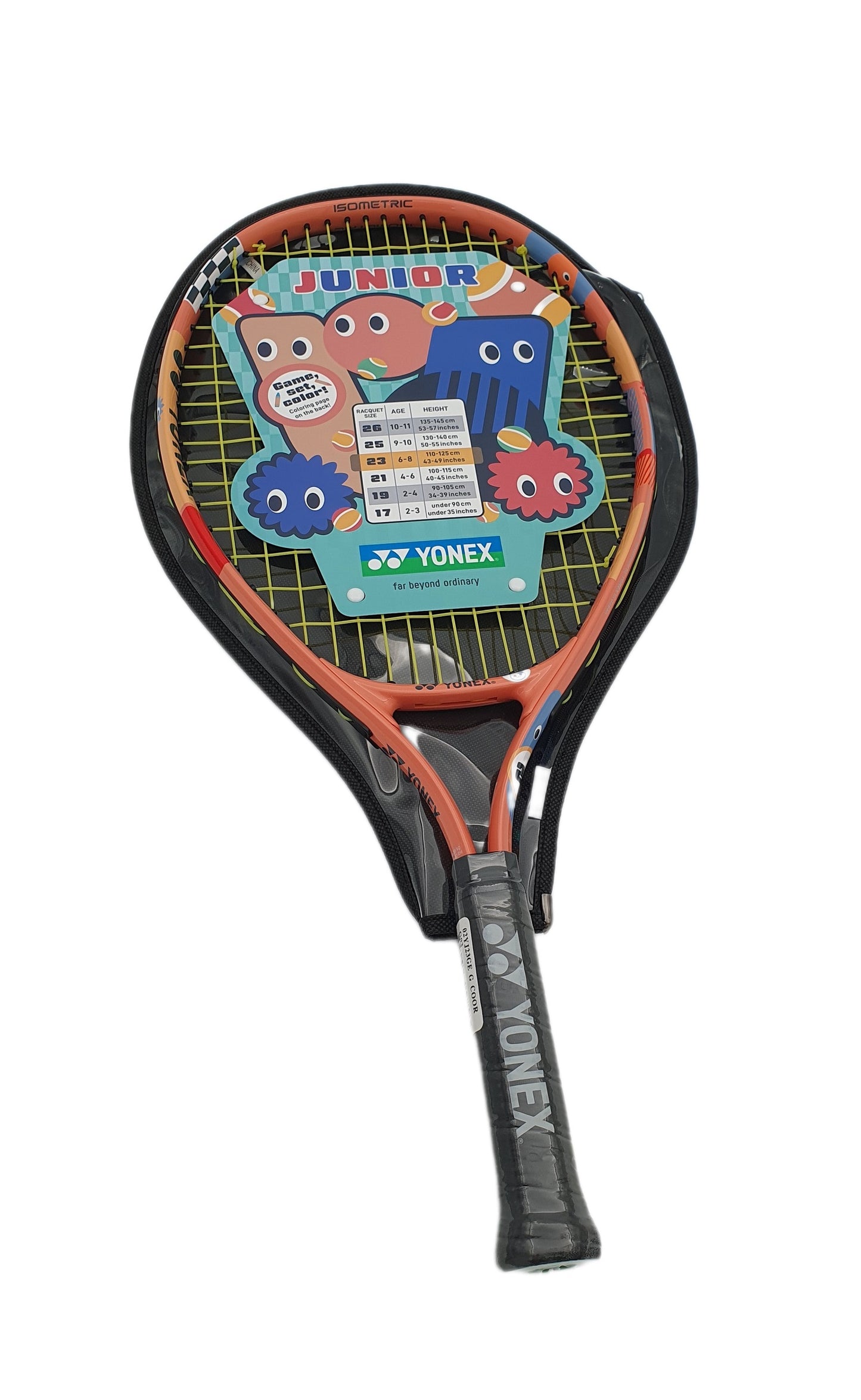 Yonex Junior Tennisschläger J23 Coral Orange