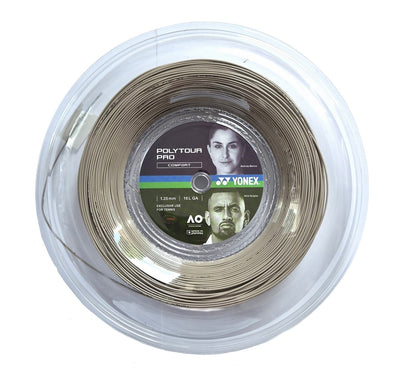 Yonex Poly Tour Pro 1,25 mm Tennissaite 200 m Rolle Warm Grey