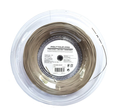 Yonex Poly Tour Pro 1,25 mm Tennissaite 200 m Rolle Warm Grey