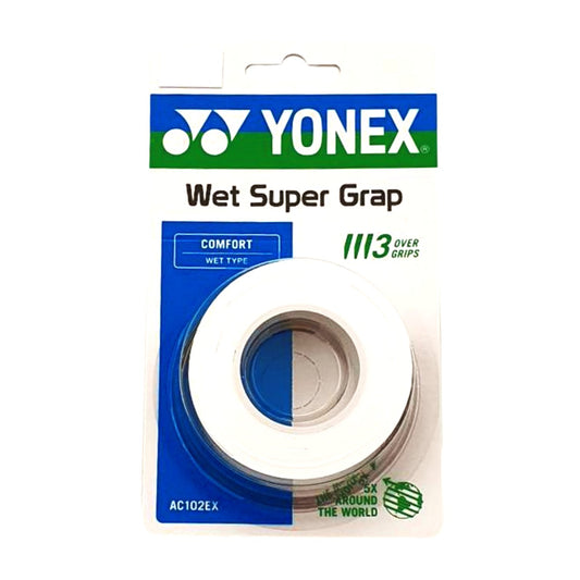 Wet Super Grap Overgrip 3er Pack Weiss - Tennisbude