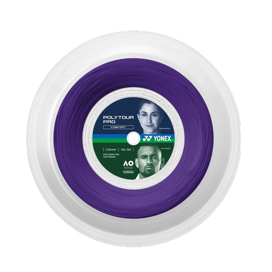 Yonex Poly Tour Pro 1,25 mm Tennissaite 200 m Rolle Midnight Purple